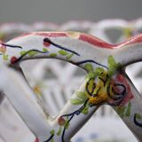 Openwork bowl in painted earthenware, Émile Tessier Le Croisic, 30-50's accidents