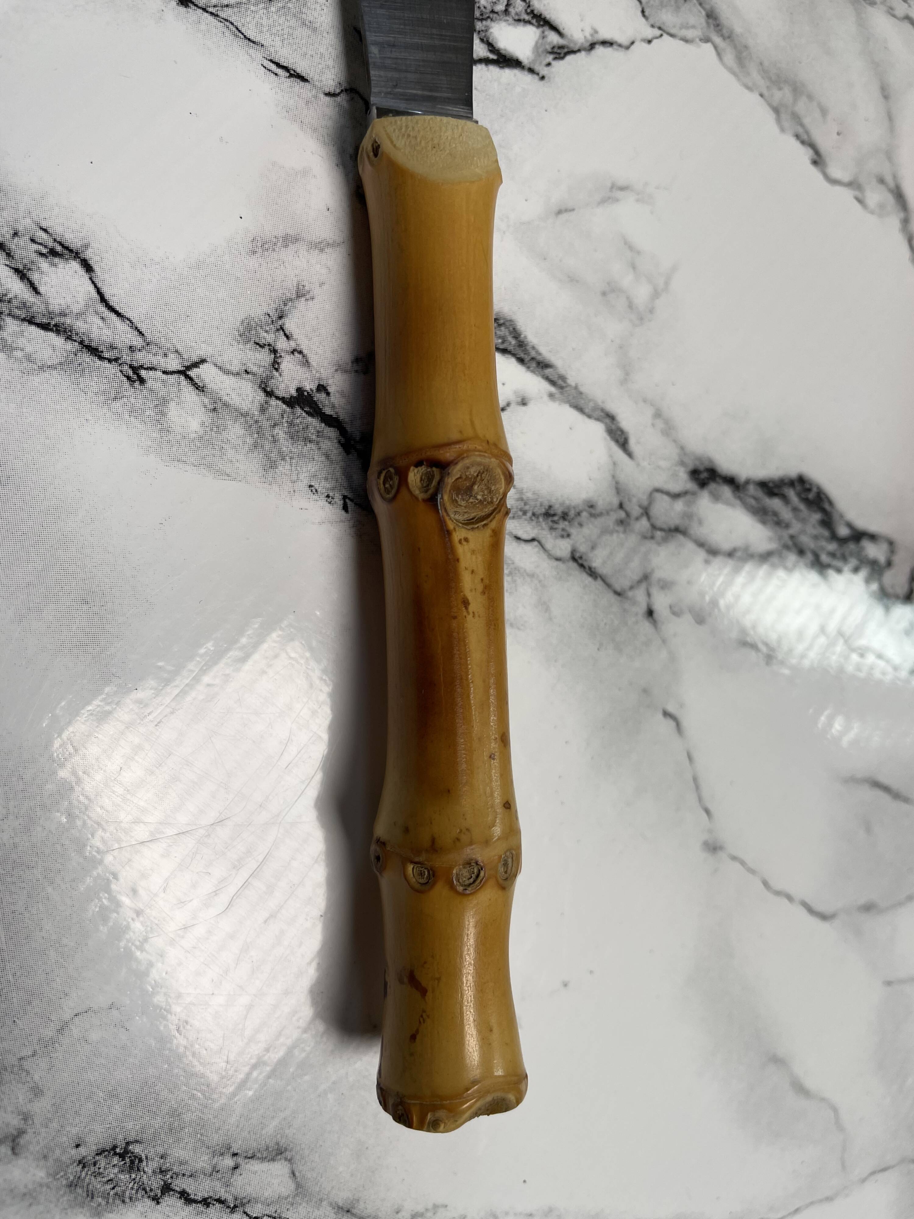 Couteaux manche bambou