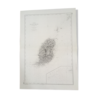 Carte marine ancienne de l’Ile de Grenade (Antilles)