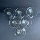 6 wine glasses light blown crystal