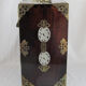 Chinese wooden jewelry box adorned with jade plates