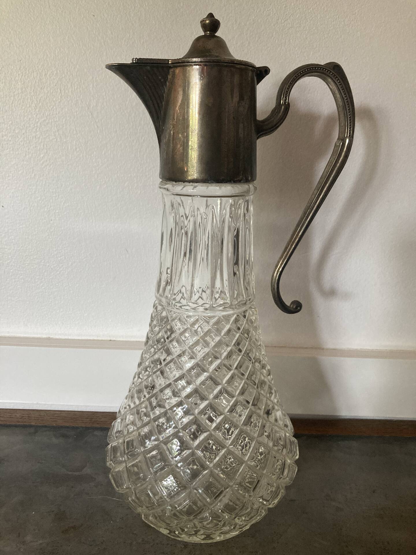 Glass and Silver Jug