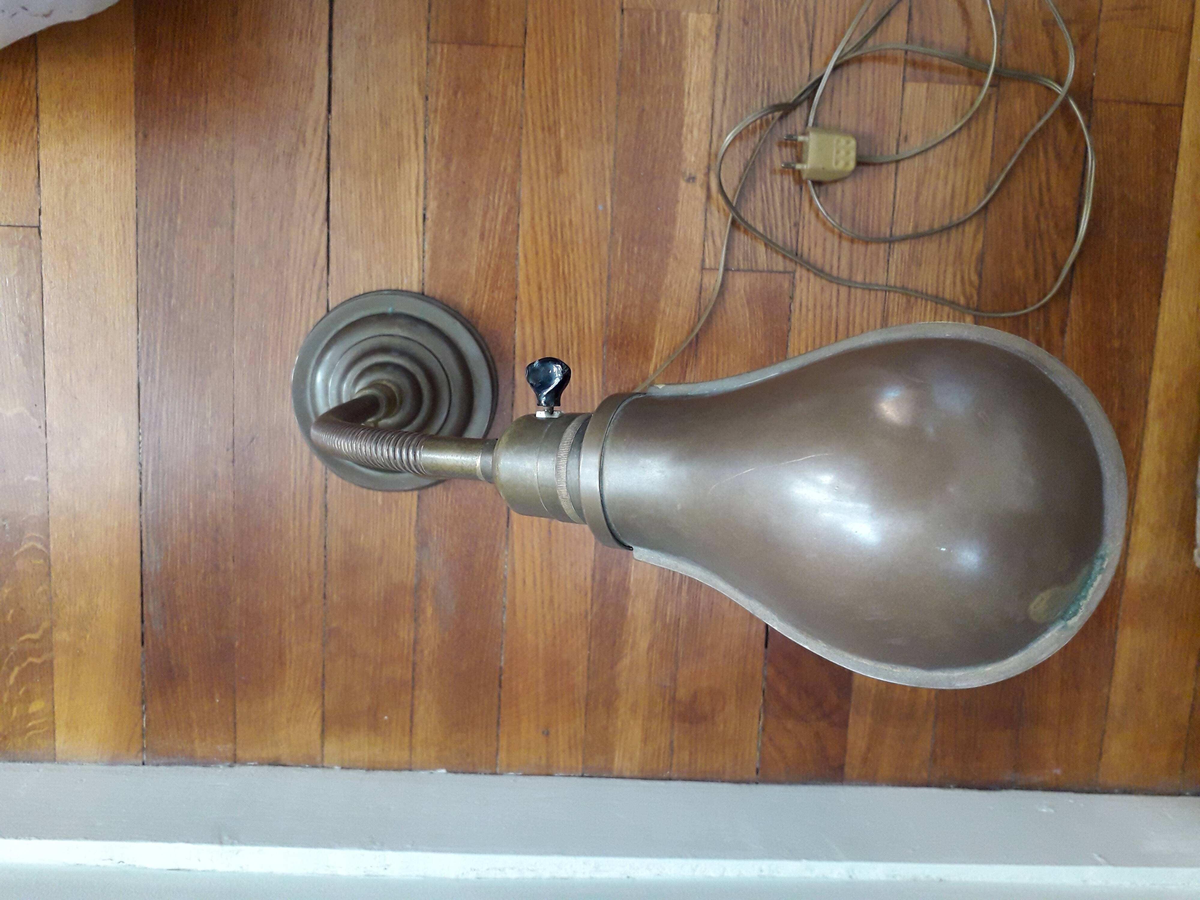 Vintage metal and articulated desk lamp