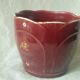 Cache pot en faience fives lille decor emaille epoque art nouveau