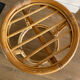 Tabouret en bambou années 50
