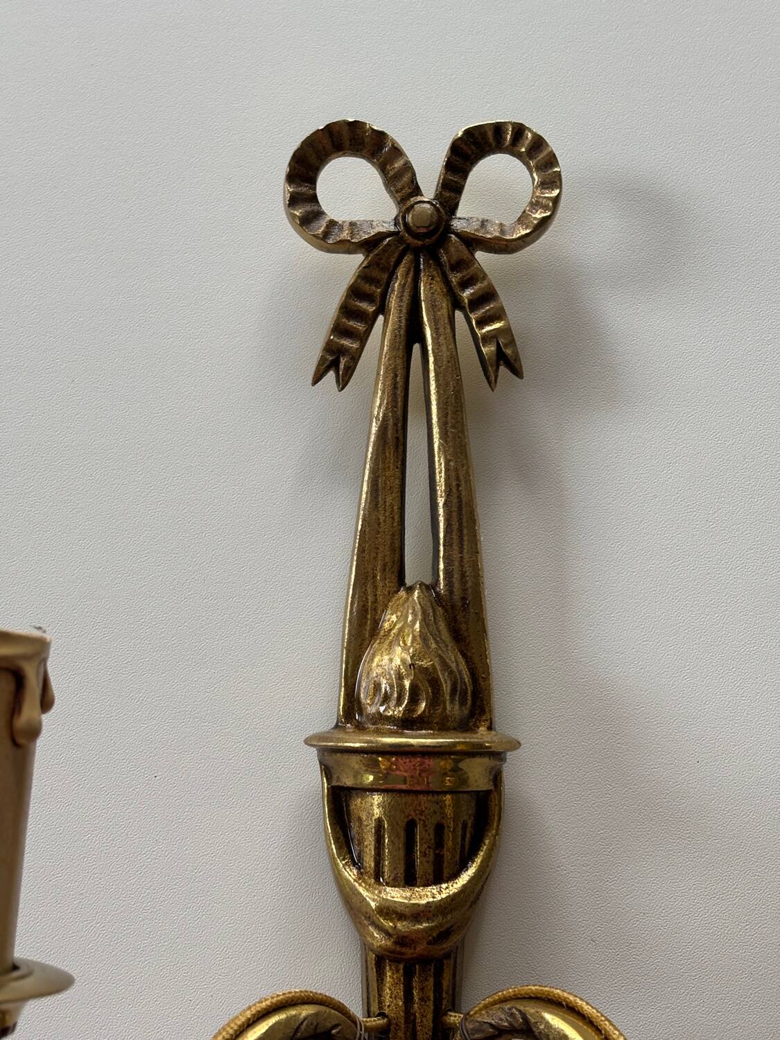 Gilded bronze wall sconces