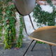 Pair of 50s chairs in metal and skaï