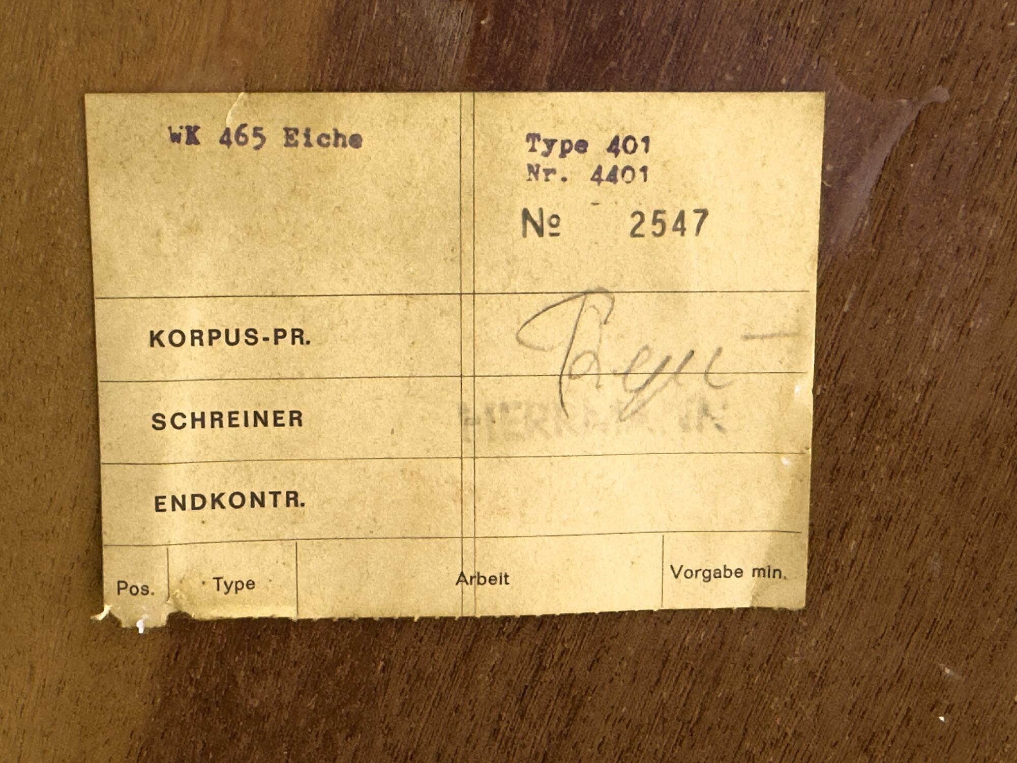 Commode à Tiroirs Vintage en Chêne de WK Möbel, 1970