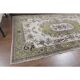 Vintage Turkish Oushak handmade wool cotton green area rug 108x225