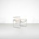 "B3 Wassily" armchair in fabric by Marcel Breuer for Bononia, Italy