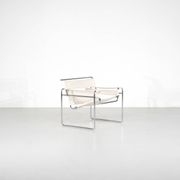 "B3 Wassily" armchair in fabric by Marcel Breuer for Bononia, Italy