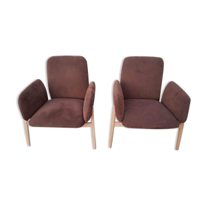 Paire de fauteuils cinna
