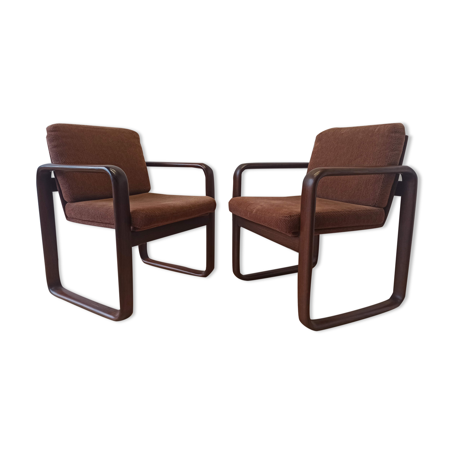 2 armchairs, B. Vogtherr for Rosenthal, 1970s