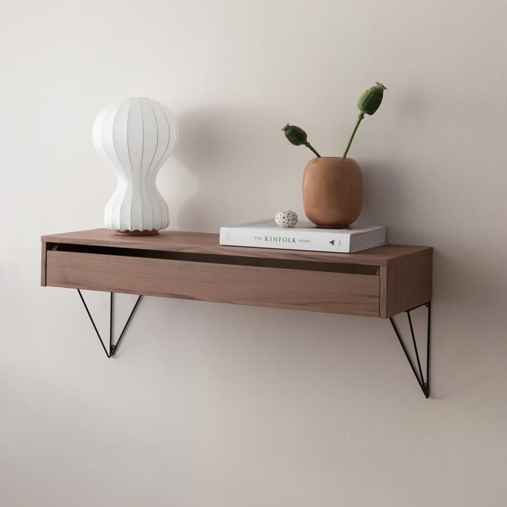 New walnut Pythagoras with drawer - size L - Maze Interiors