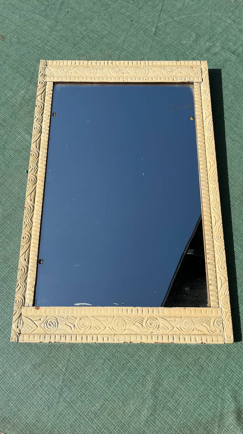 Art deco wooden mirror
