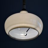 White opaline hanging lamp from the 1960s