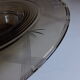 Art deco smoked glass dish or cup