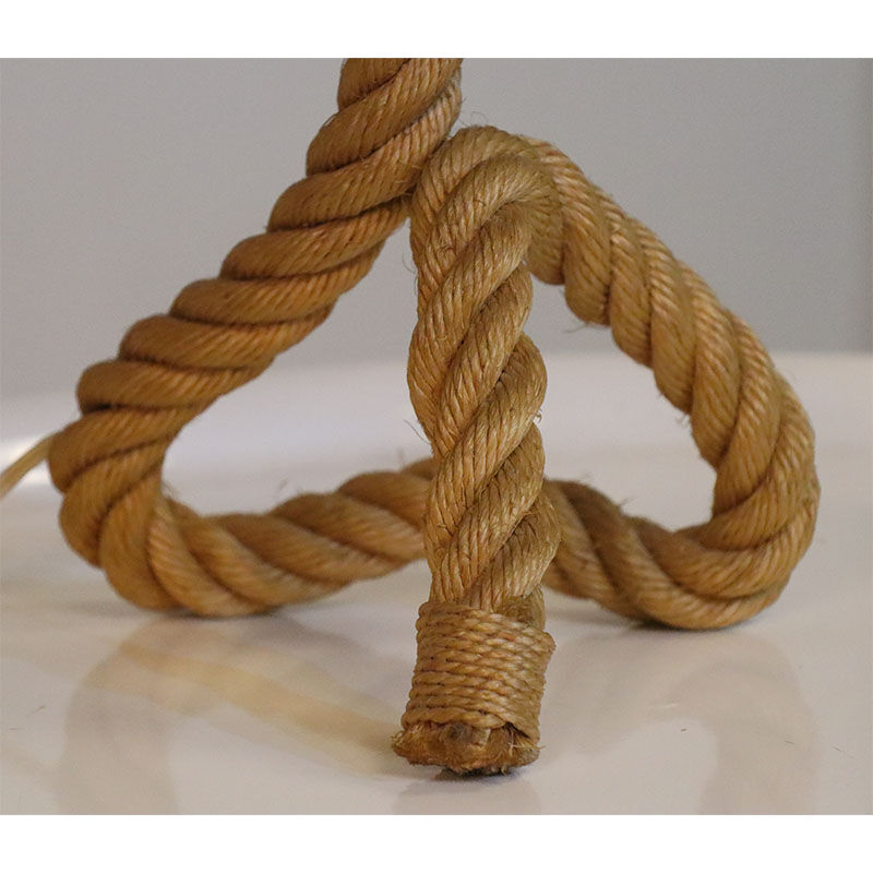 Vintage woven rope lamp circa 1950