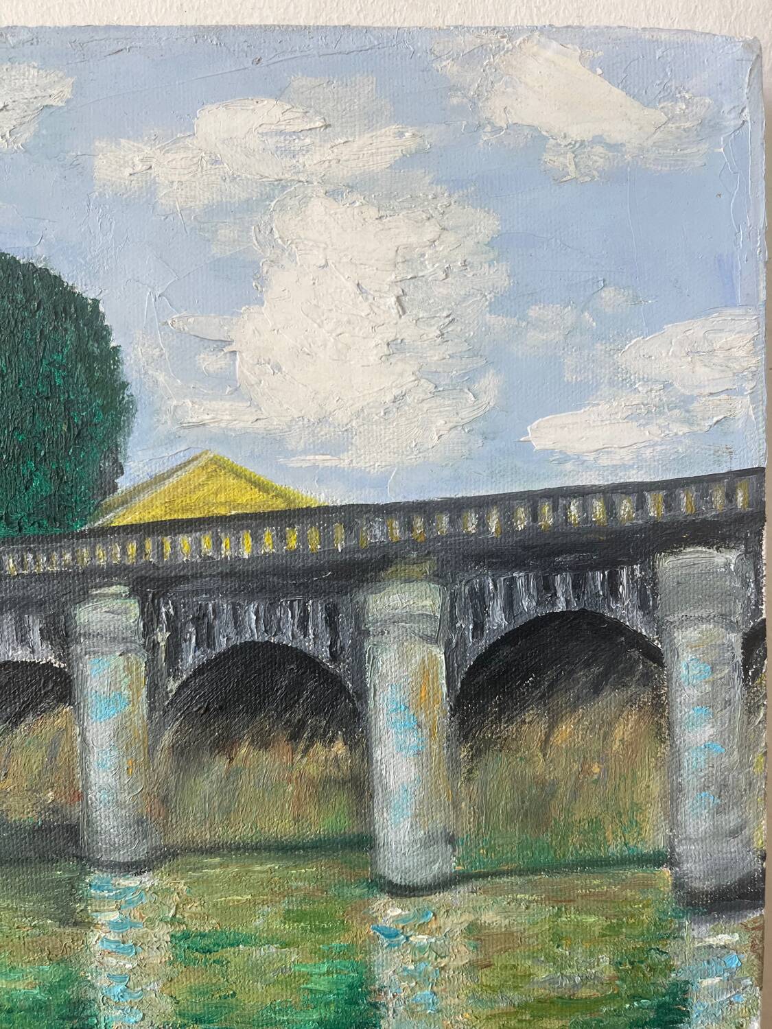 Riverboats on the Seine, signed