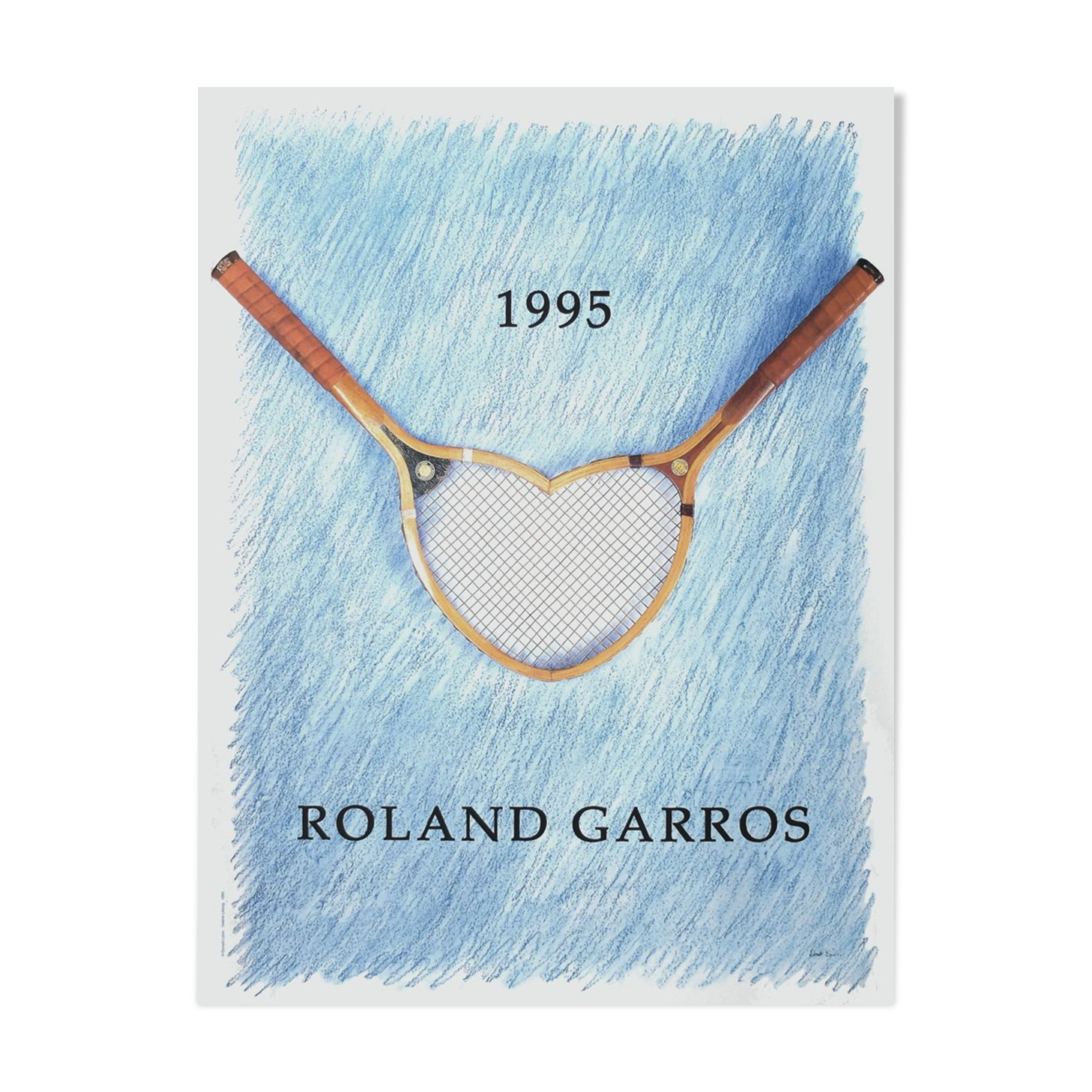 Official poster Roland Garros 1995 by Donald Lipski