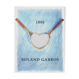 Affiche officielle Roland Garros 1995 par Donald Lipski