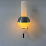 Vintage wall lamp, metal and opaline, Lucifer Raak Netherlands 1970