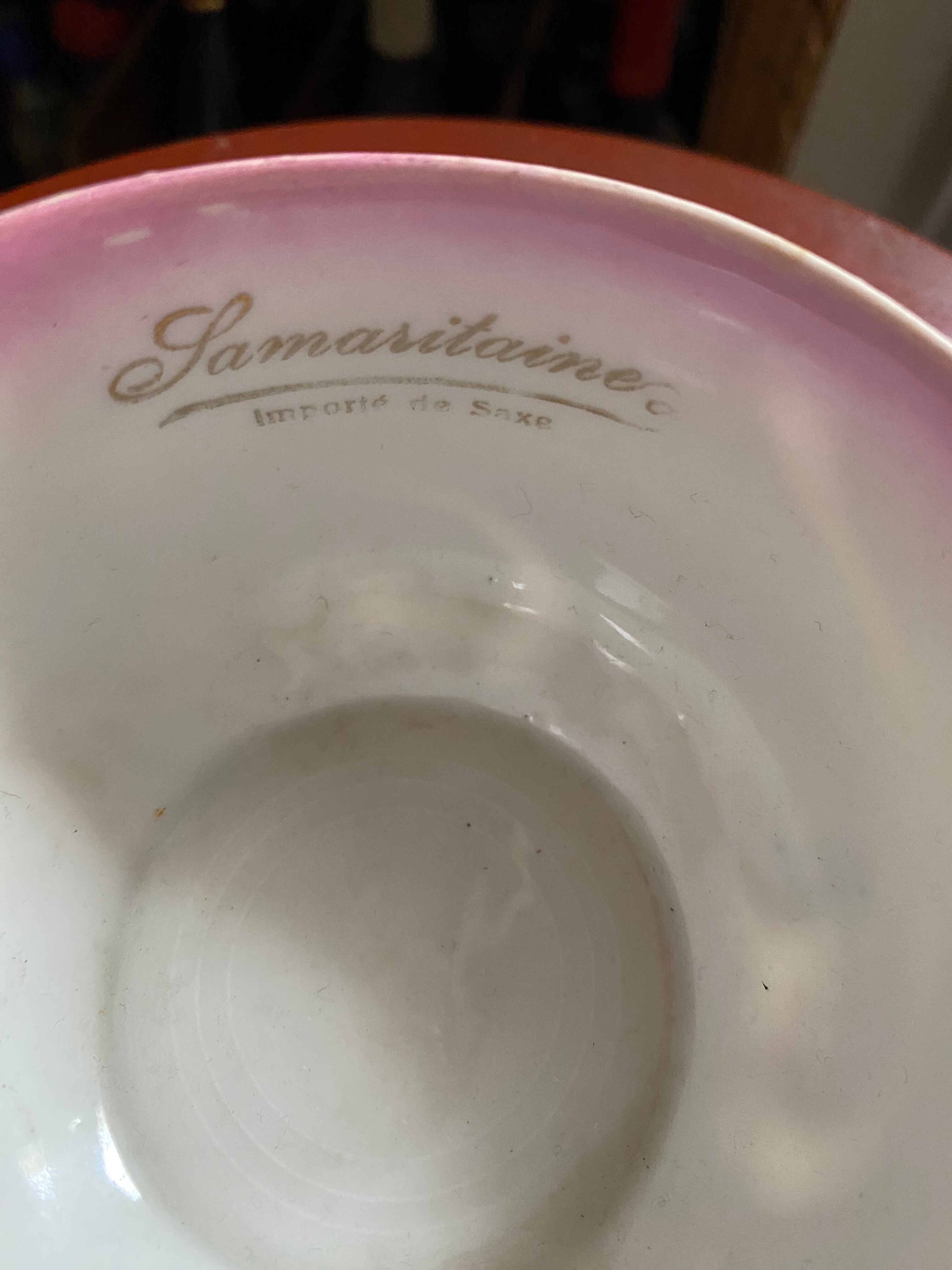 Samaritan advertising teacup