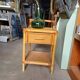 Vintage rattan bedside table