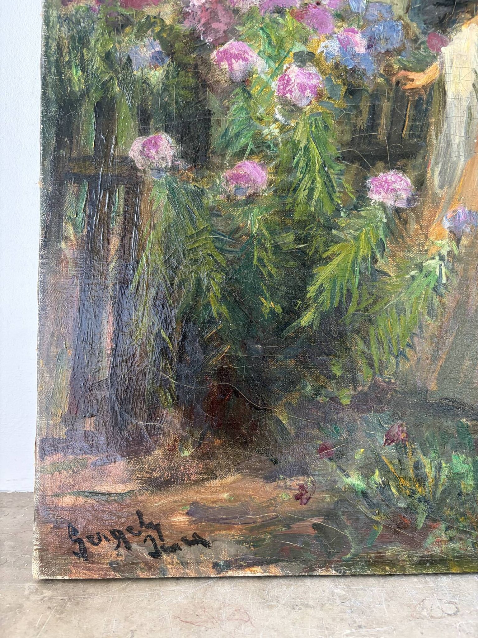 “La proposition”, huile sur toile signée