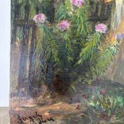 “La proposition”, huile sur toile signée
