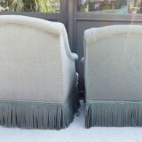 Pair of toad armchairs
