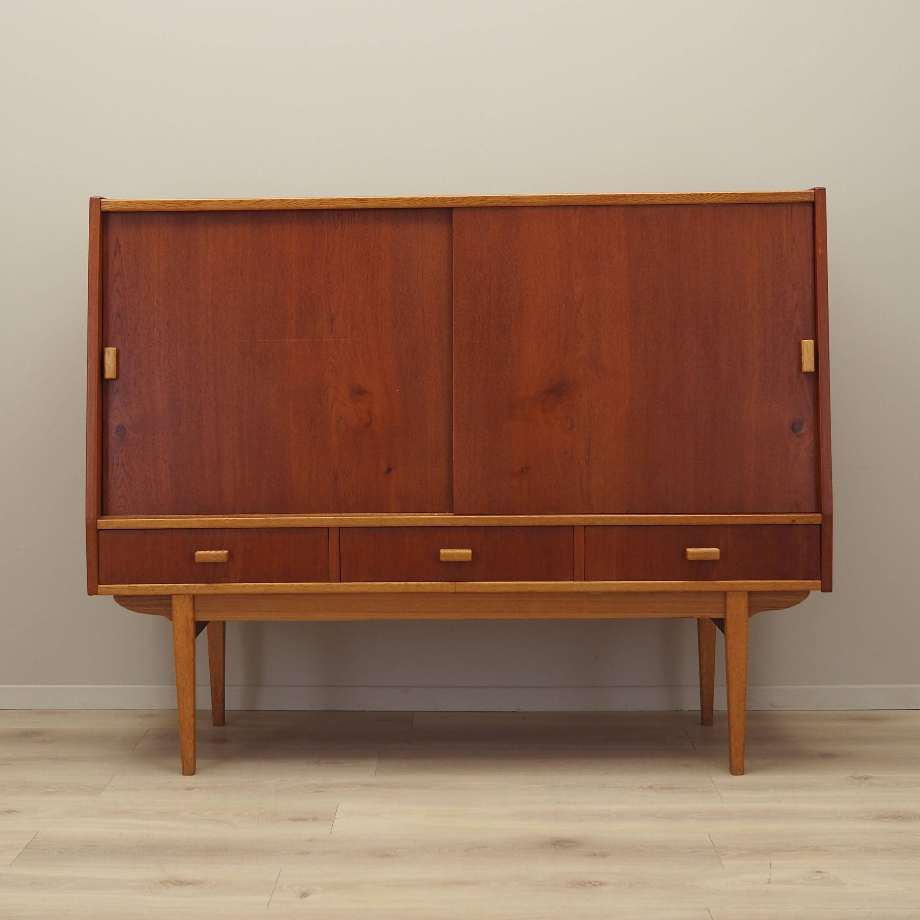 Teak highboard, Danish design, 1960s, production: Denmark