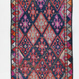 3x9 Vintage Antique Runner Rug, 76x283Cm
