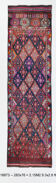 3x9 Vintage Antique Runner Rug, 76x283Cm