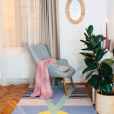Tufted carpet in wool Modern Light Handmade 140 x 210 cm