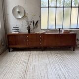 Enfilade teck XL années 60 constructiviste