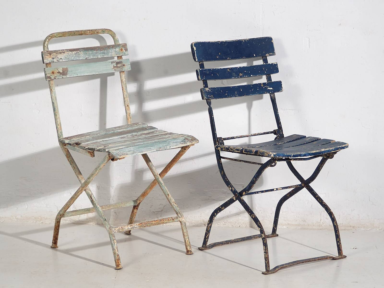 Antique folding garden chairs (c.1920). Set of 4 pieces #34