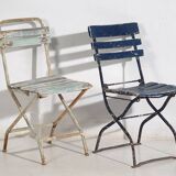 Antique folding garden chairs (c.1920). Set of 4 pieces #34