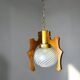 Scandinavian style 194770s wooden lamp