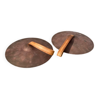 Pair of brass cymbals