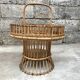 Portable bar in rattan 1950