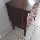 Vintage solid oak low cabinet dresser