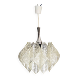 Transparent lucite acrylic hanging lamp by ME Marbach Leutchen Germany