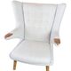Teddy chair - Model AP 19 - Light grey Hallingdal fabric - Teak nails - Hans J. Wegner - P.P Møbler