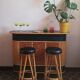 Bar en bambou vintage et ses 2 tabourets