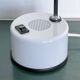 Vintage Italian Memphis Era Desk Lamp in White Perforated Metal, Orientable Arm