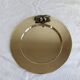Vintage silver-plated round serving tray cherries