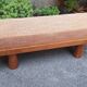 Bench with Conical Legs and Stain-Resistant Multi-Color Fabric from Artigianato Italiano, 2000s
