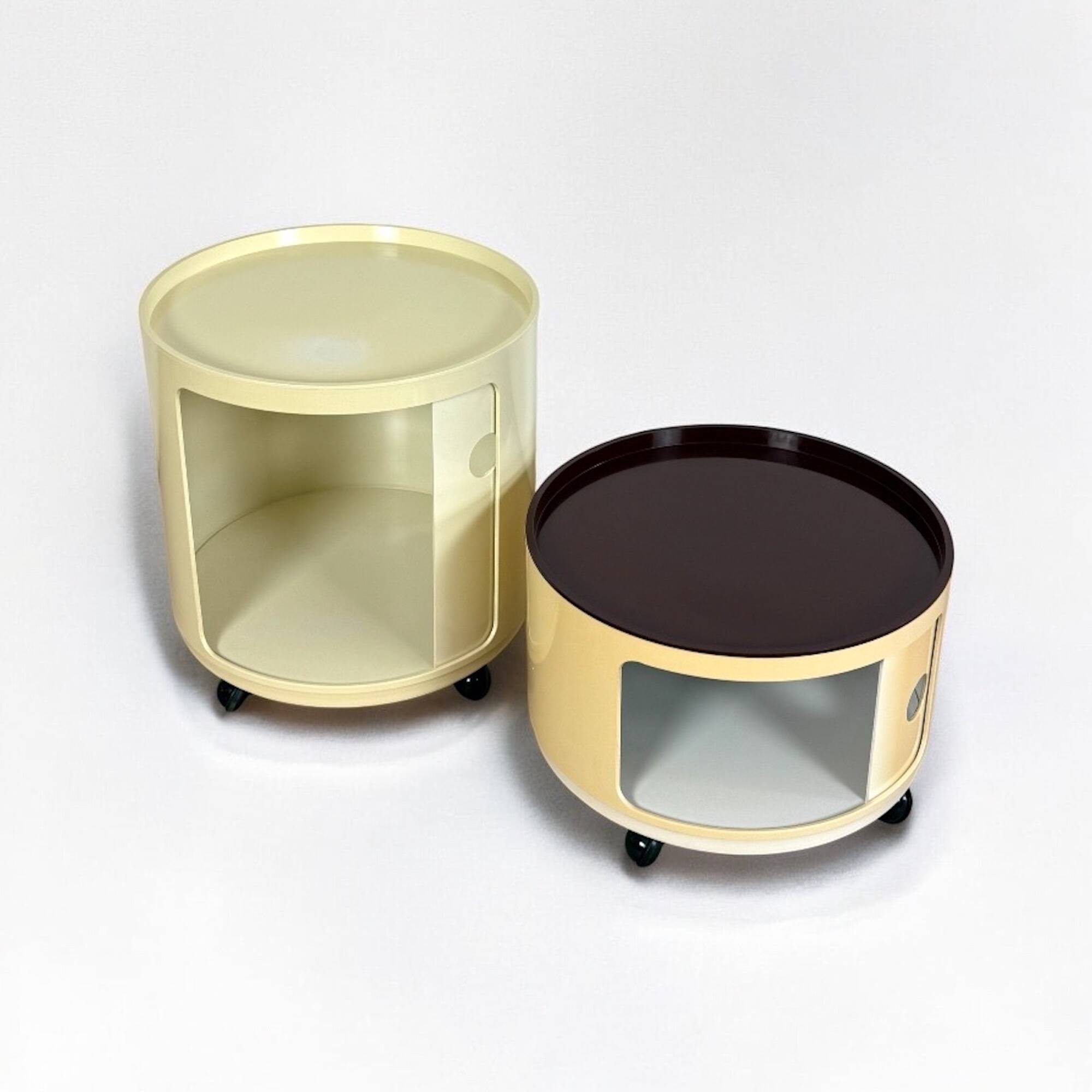 Kartell Componibili Vintage Duo, Round Base, 1960s