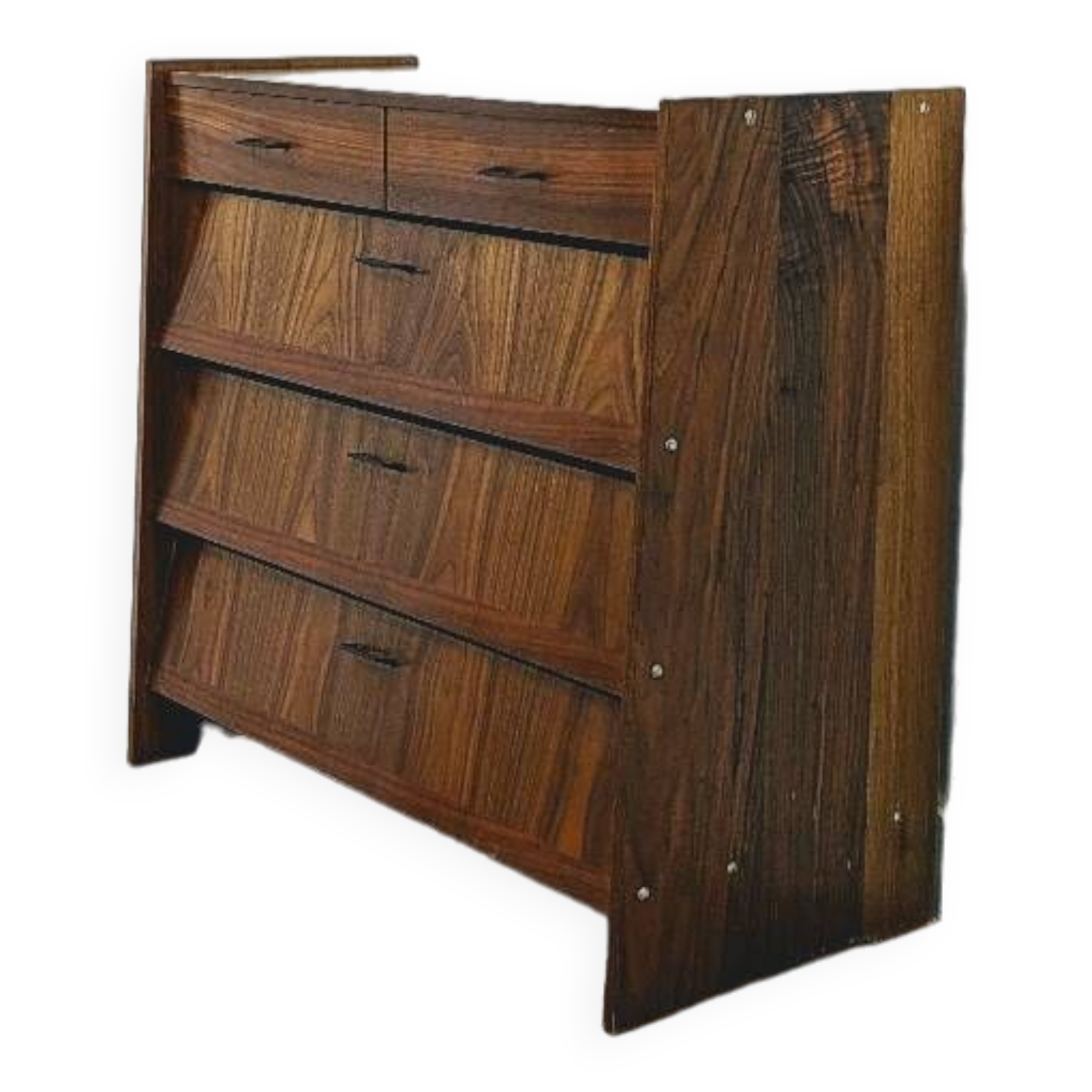 Vintage Scandinavian wooden shoe cabinet